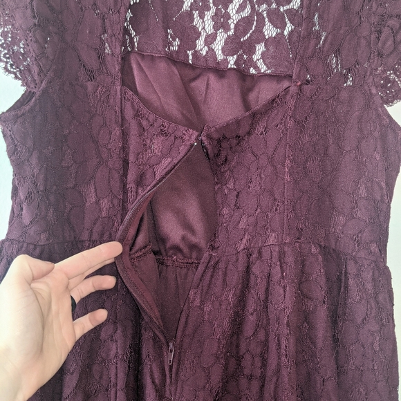 Torrid Lace Open Back Mini Skater Dress 10 - Picture 9 of 13